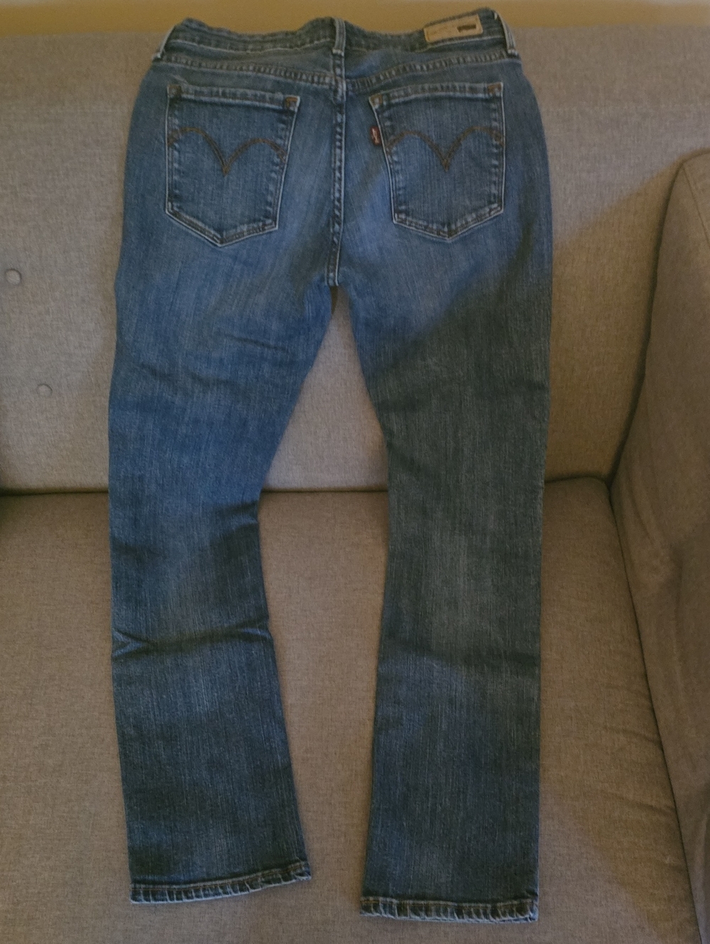 Levi's Jeans Women's Size 0 25 Blue Demi Curve Modern Rise Straight Jeans